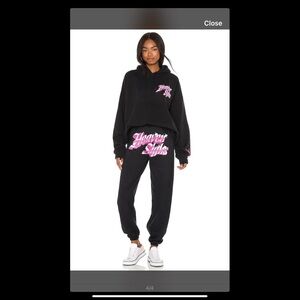 Boys Lie Black and Pink Graphic Joggers